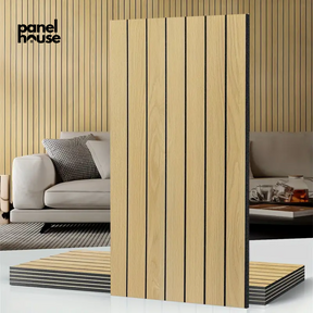 3D Holzlamellen-Wandpaneele, Selbstklebend, Abnehmbar, Wasserdicht – 1 kaufen, 6 Premium-Paneele für nur £7 erhalten! (30cm x 60cm)