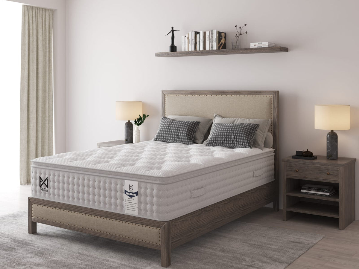 Die Luxury Plush Nexus 1000 Taschenfederkern-Pillowtop-Matratze – Medium