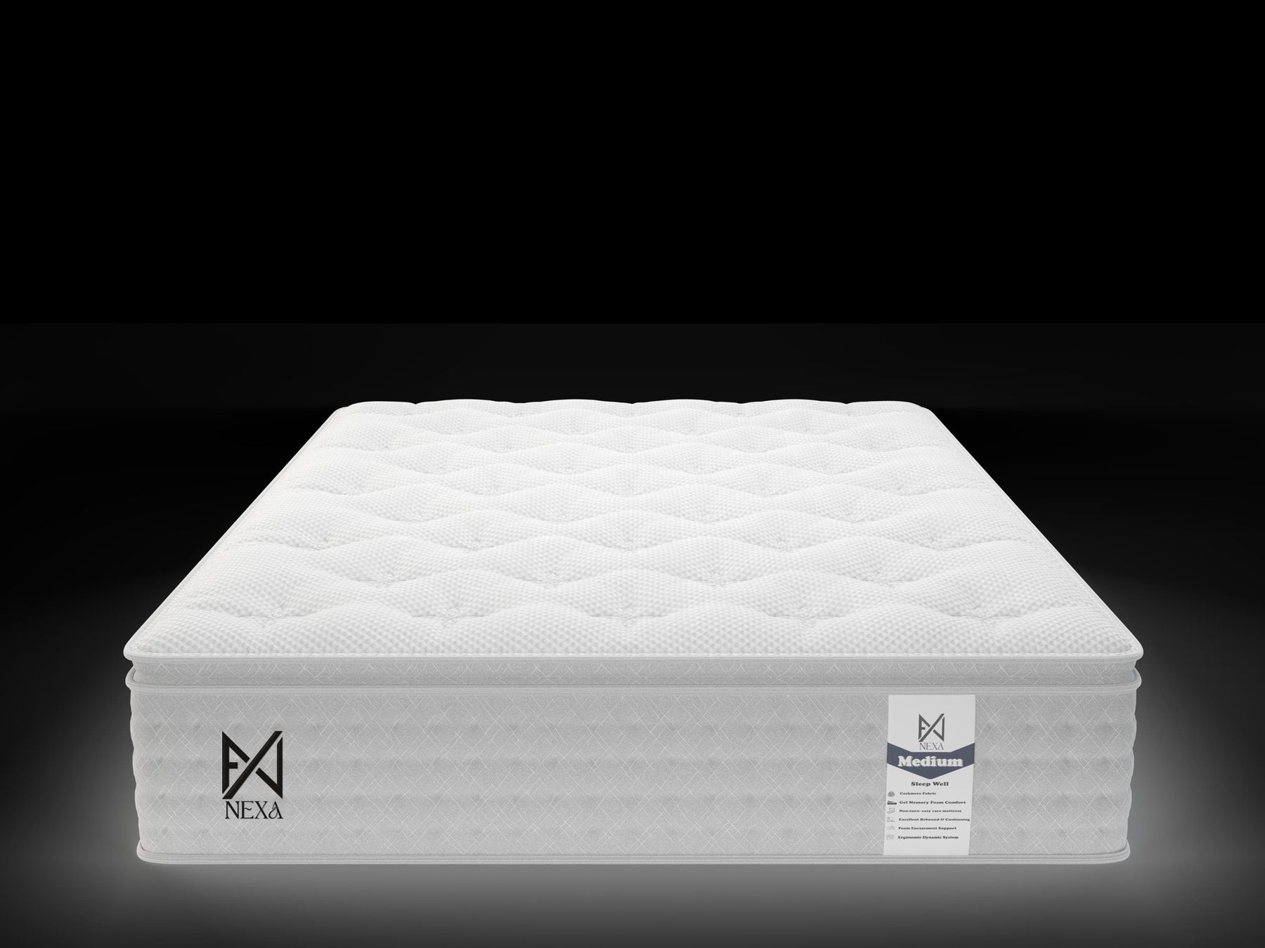 Die Luxury Plush Nexus 1000 Taschenfederkern-Pillowtop-Matratze – Medium