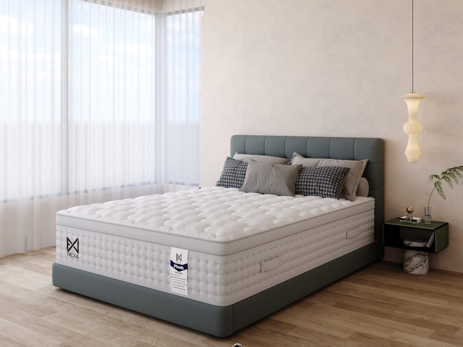 Die Luxury Plush Nexus 2000 Taschenfederkern-Pillowtop – Weich